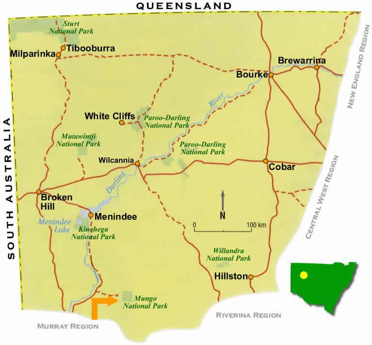 Map of Outback NSW