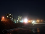 coolum beach esplanade at night