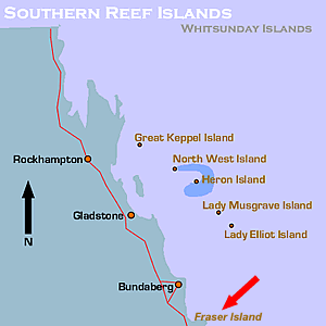 Fraser island Map