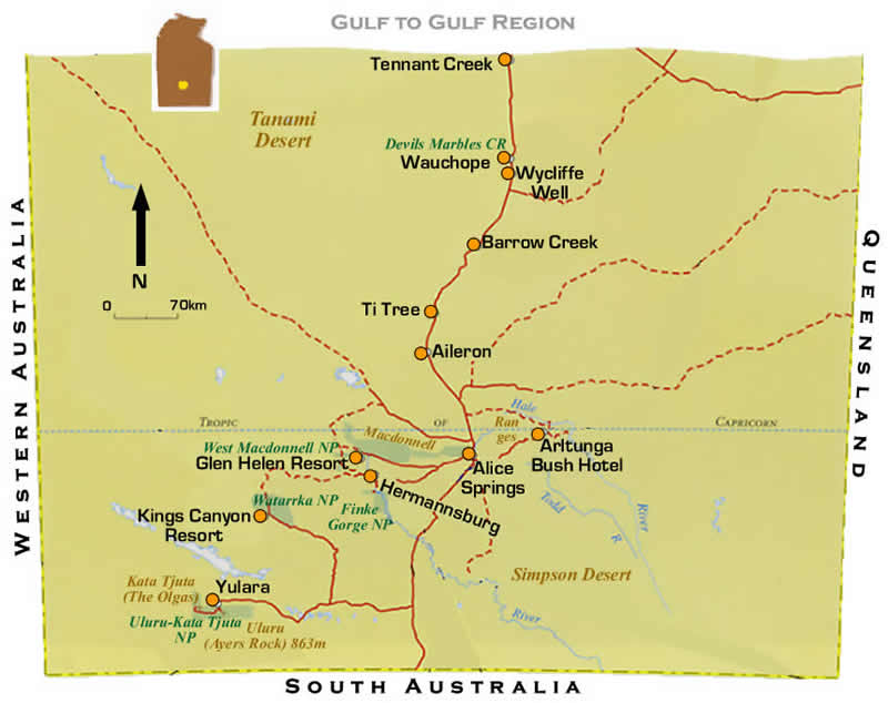 nt red centre road maps