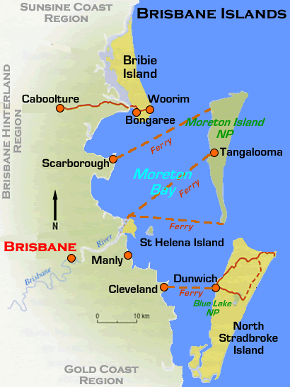 Brisbane Islands Maps