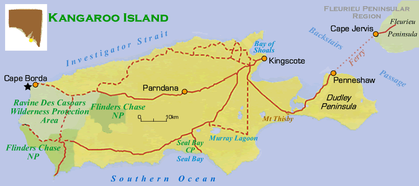 Kangaroo Island Map