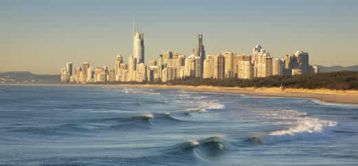 wet and wild gold coast map. Surf Schools on Gold Coast