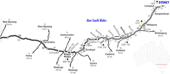 sydney to adelaide road maps 2