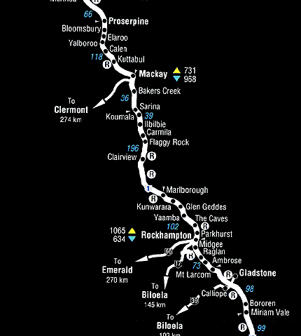 gladstone to proserpine road map 2