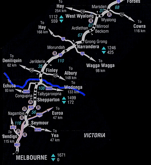 forbes to melbourne road map 3