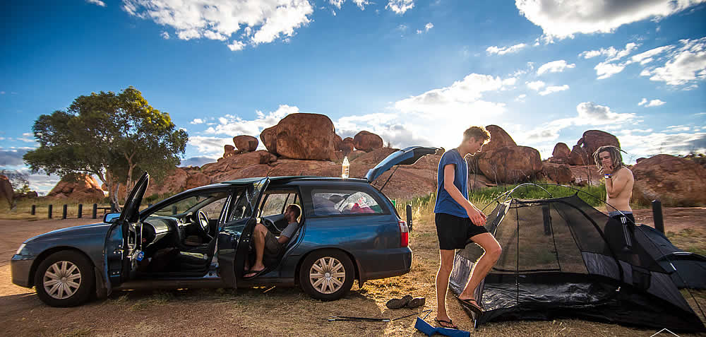 Fully equipped station wagons for backpackers