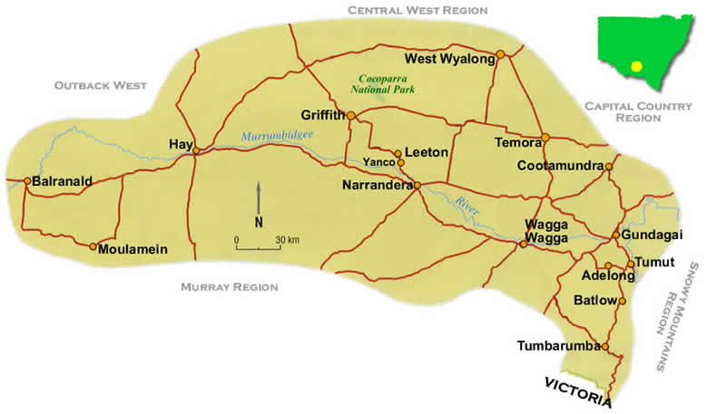Riverina map nsw