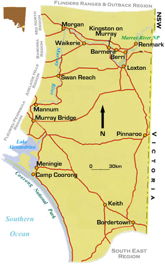 murray river road maps