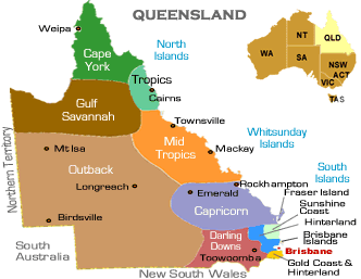 Queensland Travel Regions