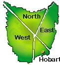 map of tasmania